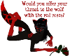 Wolf with Roses