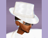 Jr*White Pearl Mafia Hat