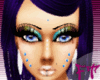 Blue Diam Face Piercings
