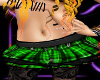 green schoolgirl skirt
