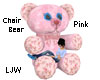 LJW Chair Bear Pink