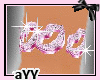 aYY-Pink Lips Anklet R