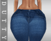 Tight blue jeans