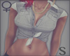 $.Tied Denim Top Gray