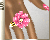 aYY-pink camellia ring