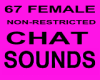 %) 67 Female Chat sounds