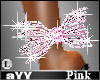 aYY-Calf Dia Bow Pink L