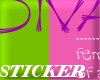 {DIVA STICKER}{S}