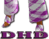 DHD Plaid Wedge Purple
