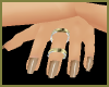 dainty hnds dble ring By Roxanna