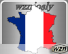 wzn France Flag-Map
