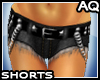 *AQ*CutOff Jeans Black