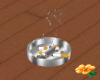 SS Ashtray W Lit Cig