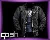 qosh: dark grey jacket
