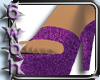Purple sparkly heels