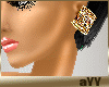 aYY-gold diamond modern earrings