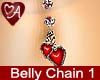 Chained Hearts Belly Piercing