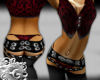 CG Biker Pant Set Red