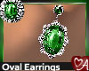 Emerald Oval Drops