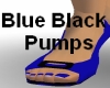 Blue Black Pumps