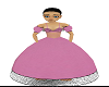 pink an black bridesmaid