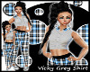 LilMiss Vicky Grey Shirt