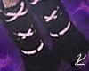 Black and Pink Fur Boots