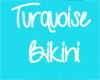 turquoise bikini