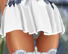 White Skirt  + Stockings