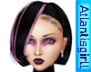 Black with Pink Streaks