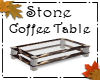 Stone/Glass Coffee Table