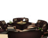 brown sectional