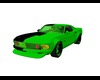 BLACK GREEN MUSTANG CAR