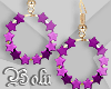 Purple Stars Earrings