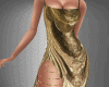 gold tone cocktail dress