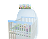 Jungle Blue Baby Crib