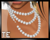 [E]White Pearl Necklace 