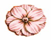 Large Pink Hair Flower