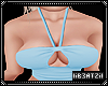 B! Blue Croptop