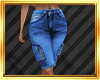 ! Cargo blue jean shorts