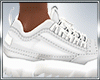 white sport shoes