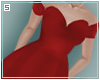 s/ sweetheart red dress