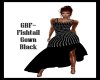 GBF~ Fishtail Gown Black