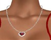Ruby Heart Chain