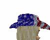 sparkle flag cowgirl hat