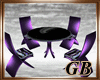 table in purple