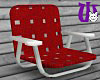 Low Lawn Chair red