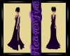 Elegant Purple Slit Gown