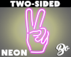 *BO 2-SIDED PEACE NEON