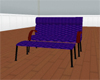 Purple 3 Person Chair